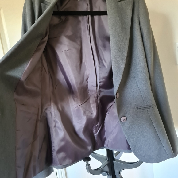 PORTMANS 6 Gray Formal Suit Blazer | Office Workwear Grey Longsleeves Jumper - Picture 6 of 6